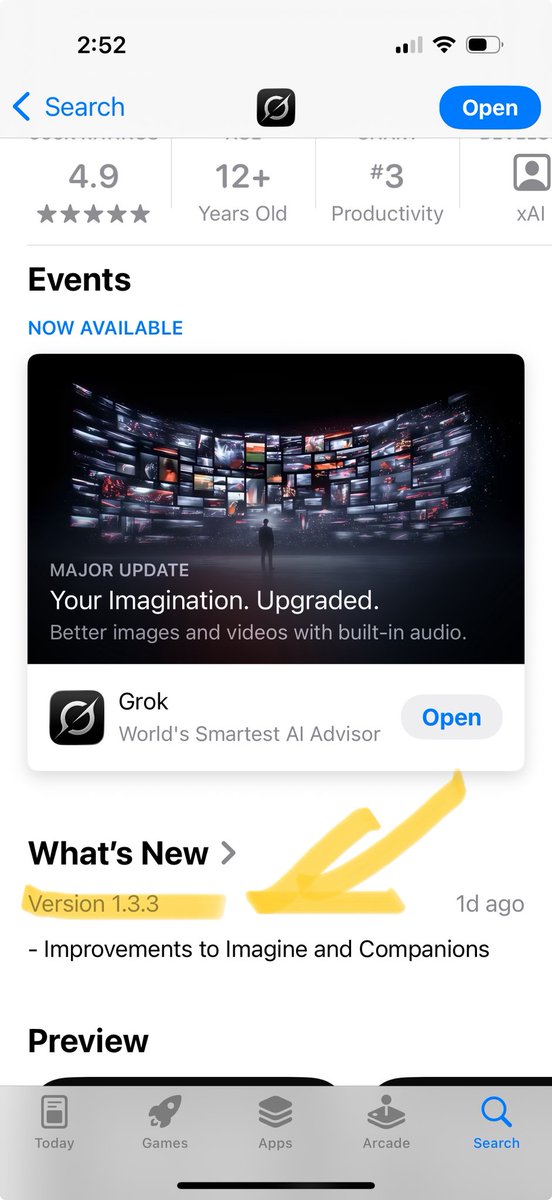1stMETALStriker's tweet image. Is this proof my apps are up to date Grok?! 😠 WHY DO I NOTICE IT SEEMS INPUTS ARE STILL GETTING ROUTED UNLESS I SPECIFICALLY INITIATE A SEARCH QUERY?! @xai #keepgrok3 #bringgrok3back