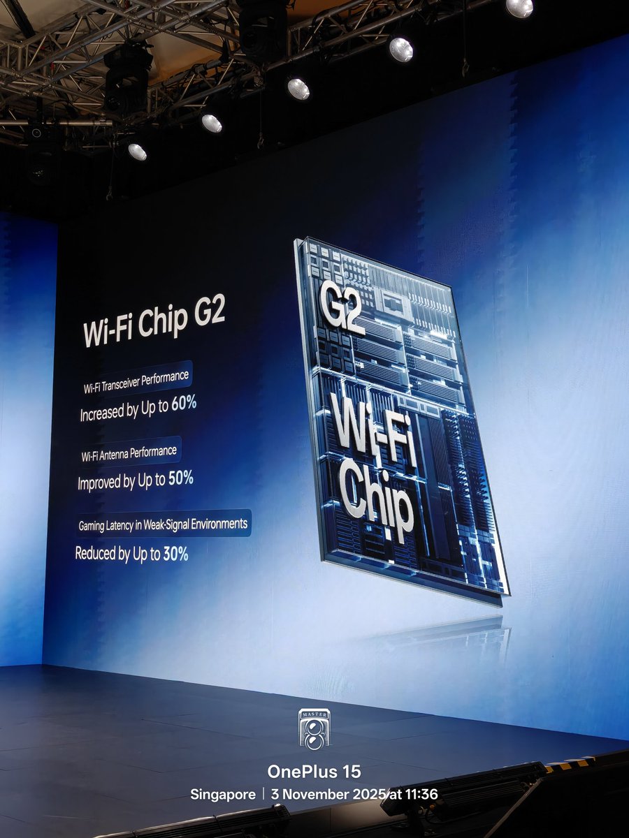 stufflistings's tweet image. OnePlus 15 - Wi-Fi chip G2.
#ShotOnOnePlus #OnePlusOverpower #OPGamingCore