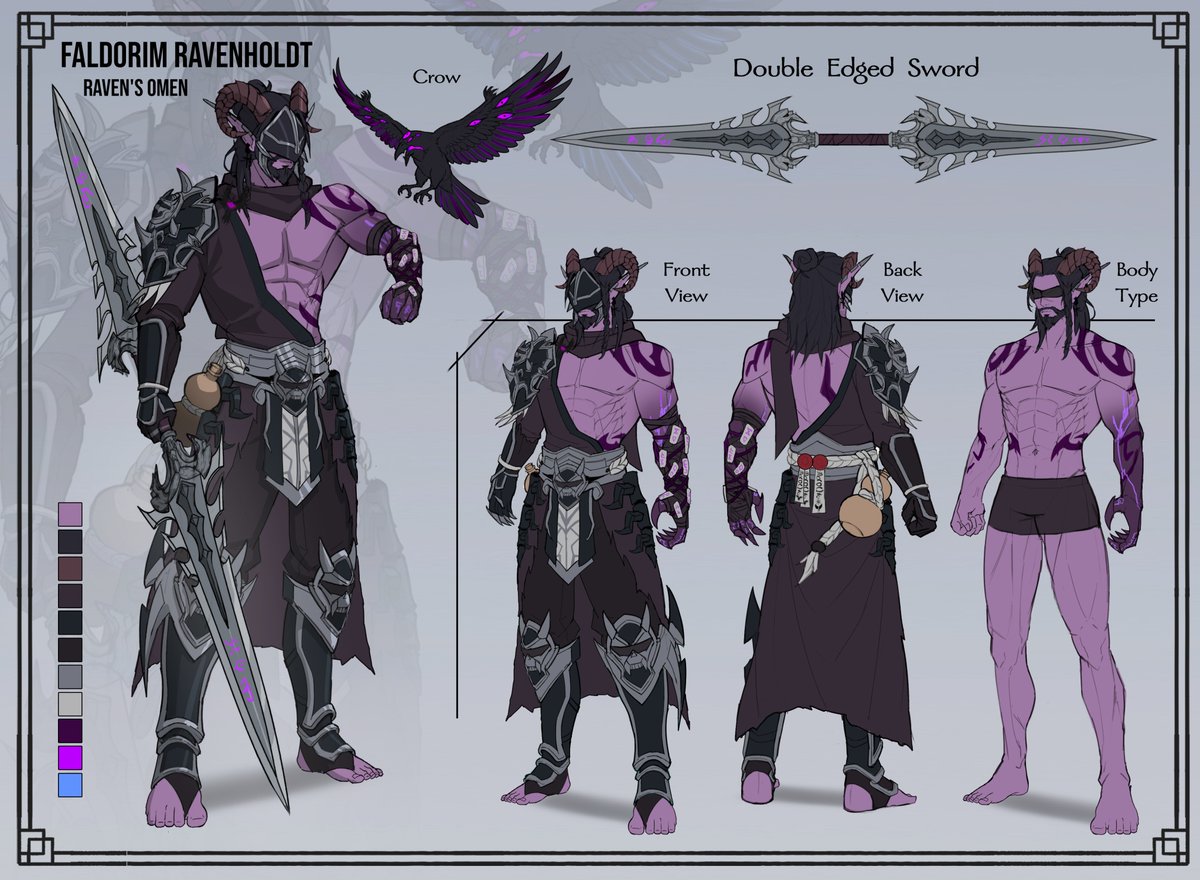 NeonLaboratory's tweet image. Character sheet for Valdorim Ravenholdt
Oc by @Duskmantle1 

#neonlab #charactersheet #oc #wow