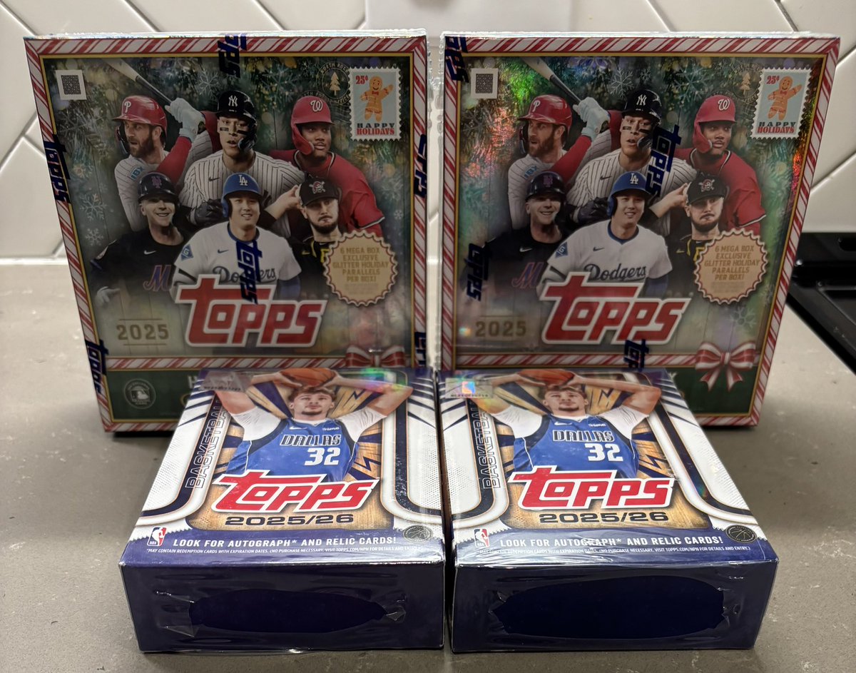 This is the 1st Retail that I’m opening in months…really throttled back this year

Let me know what y’all are chasing outta these products or who you collect

I’ll pick a couple of y’all to send 🎁s to from this rip! 🍻 

(Repost to be Nice 😀)

#Giveaway #JohnnyBgiftin