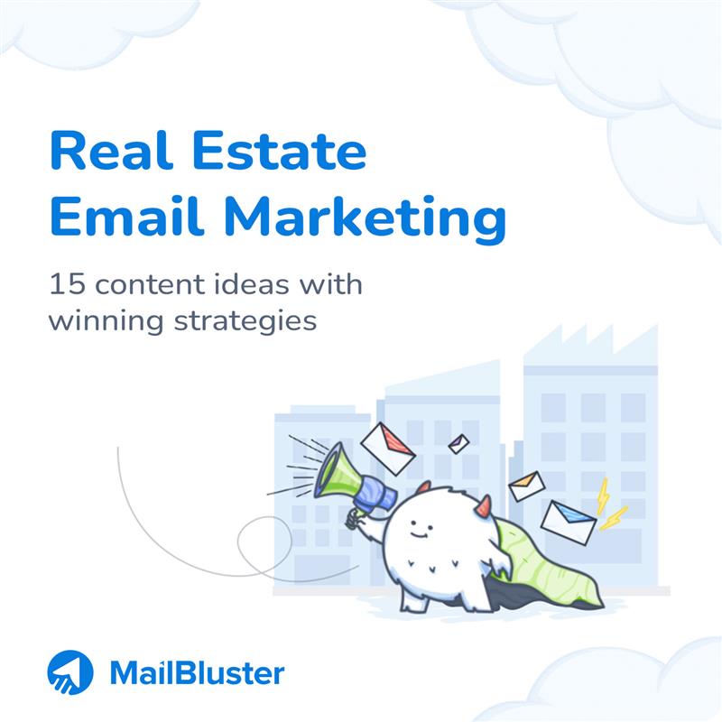 Real estate marketer? 💼 Converting #leads into #clients isn’t easy, indeed. But with the 𝗿𝗶𝗴𝗵𝘁 𝗲𝗺𝗮𝗶𝗹 𝗺𝗮𝗿𝗸𝗲𝘁𝗶𝗻𝗴 𝗶𝗱𝗲𝗮𝘀 𝗮𝗻𝗱 𝘀𝘁𝗿𝗮𝘁𝗲𝗴𝗶𝗲𝘀, you can reach halfway to success.

💡 Get 15 content ideas: cutt.ly/rr52LzWQ
