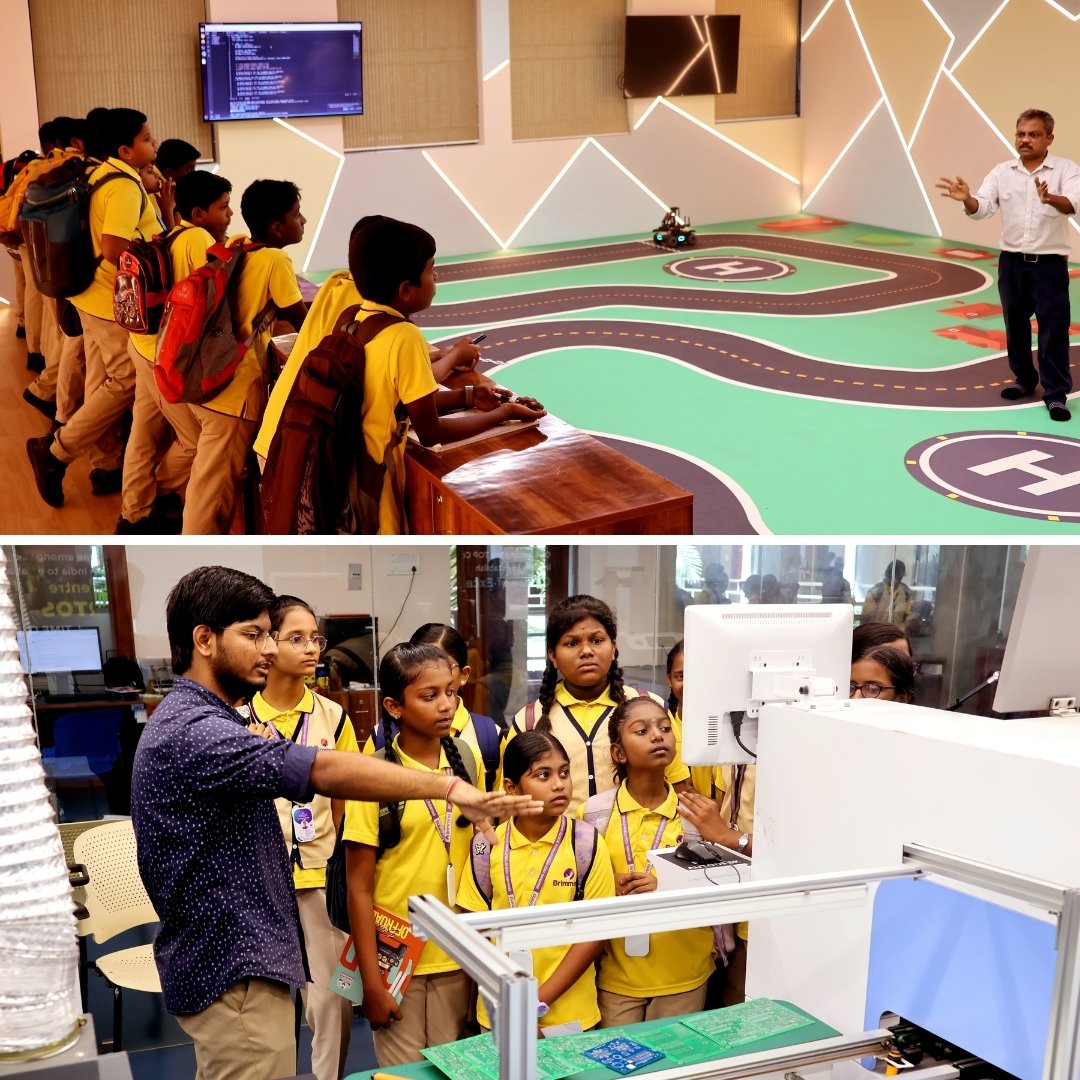 SaveethaSEC's tweet image. 🌟 School Students Explore Innovations at SEC
🎉 Over 100 students from Brimming High International School (Grades 6–12) visited Saveetha Engineering College (Autonomous), exploring the frontiers of innovation and technology.
#nurturingyoungminds  #saveethaengineeringcollege