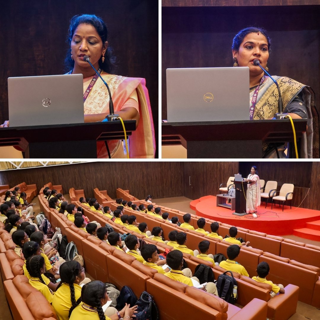 SaveethaSEC's tweet image. 🌟 School Students Explore Innovations at SEC
🎉 Over 100 students from Brimming High International School (Grades 6–12) visited Saveetha Engineering College (Autonomous), exploring the frontiers of innovation and technology.
#nurturingyoungminds  #saveethaengineeringcollege