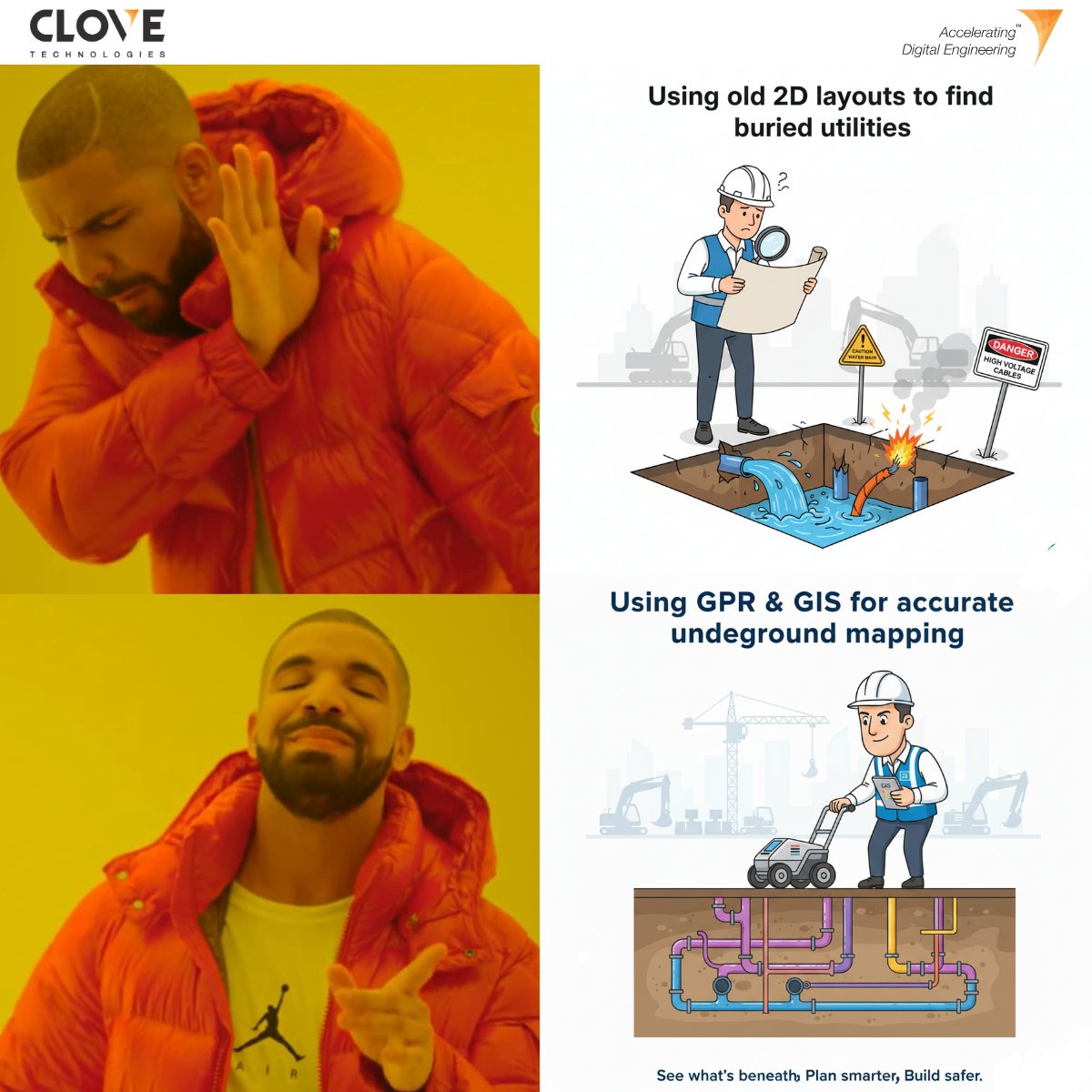 clovetech_offl's tweet image. See beyond the surface! 🌍
With advanced #UtilityMapping and #GPR, we help infrastructure teams detect, map, and manage subsurface utilities with precision.
#Geospatial #DigitalEngineering #SmartMapping #CloveTechnologies
