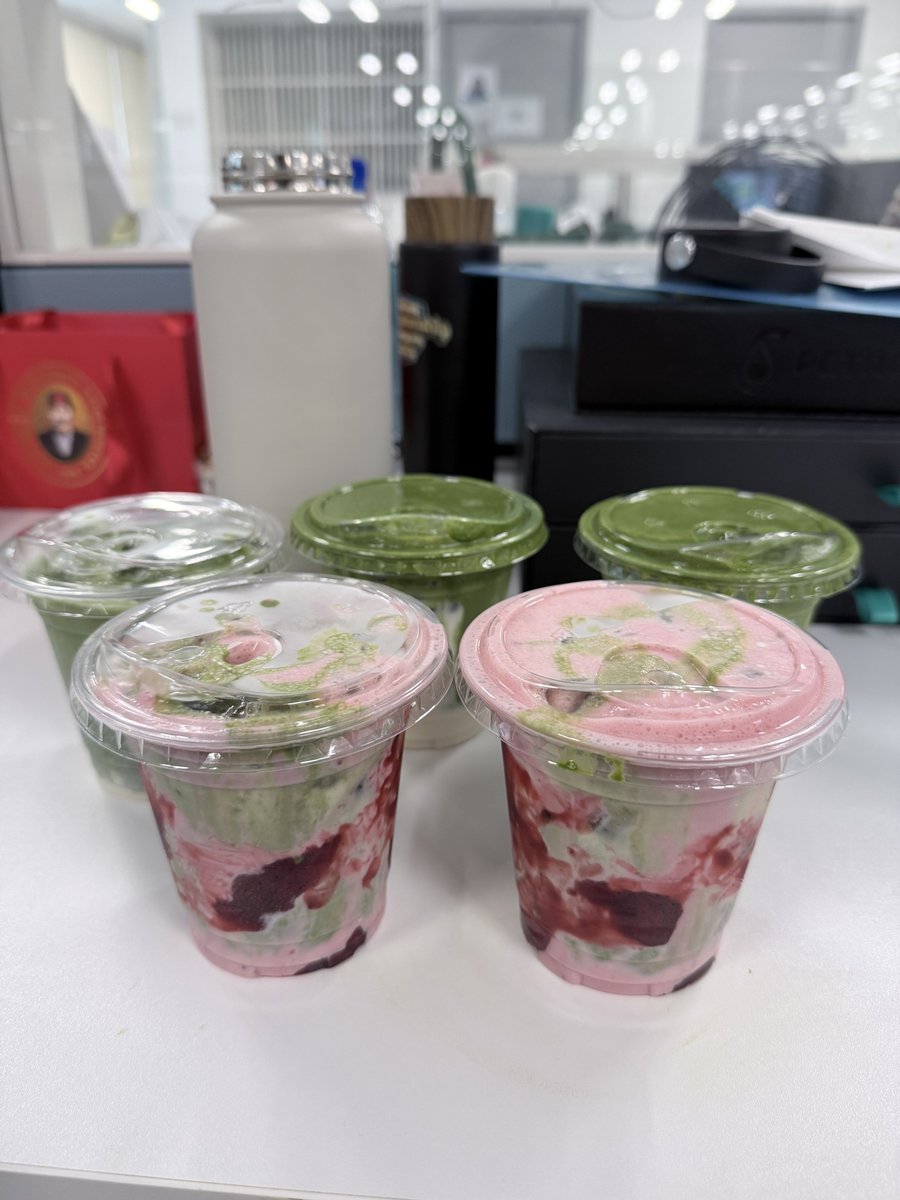 holyjendul's tweet photo. opening a matcha business was definitely not on my 2025 bingo card https://t.co/iPEgxts8Ul