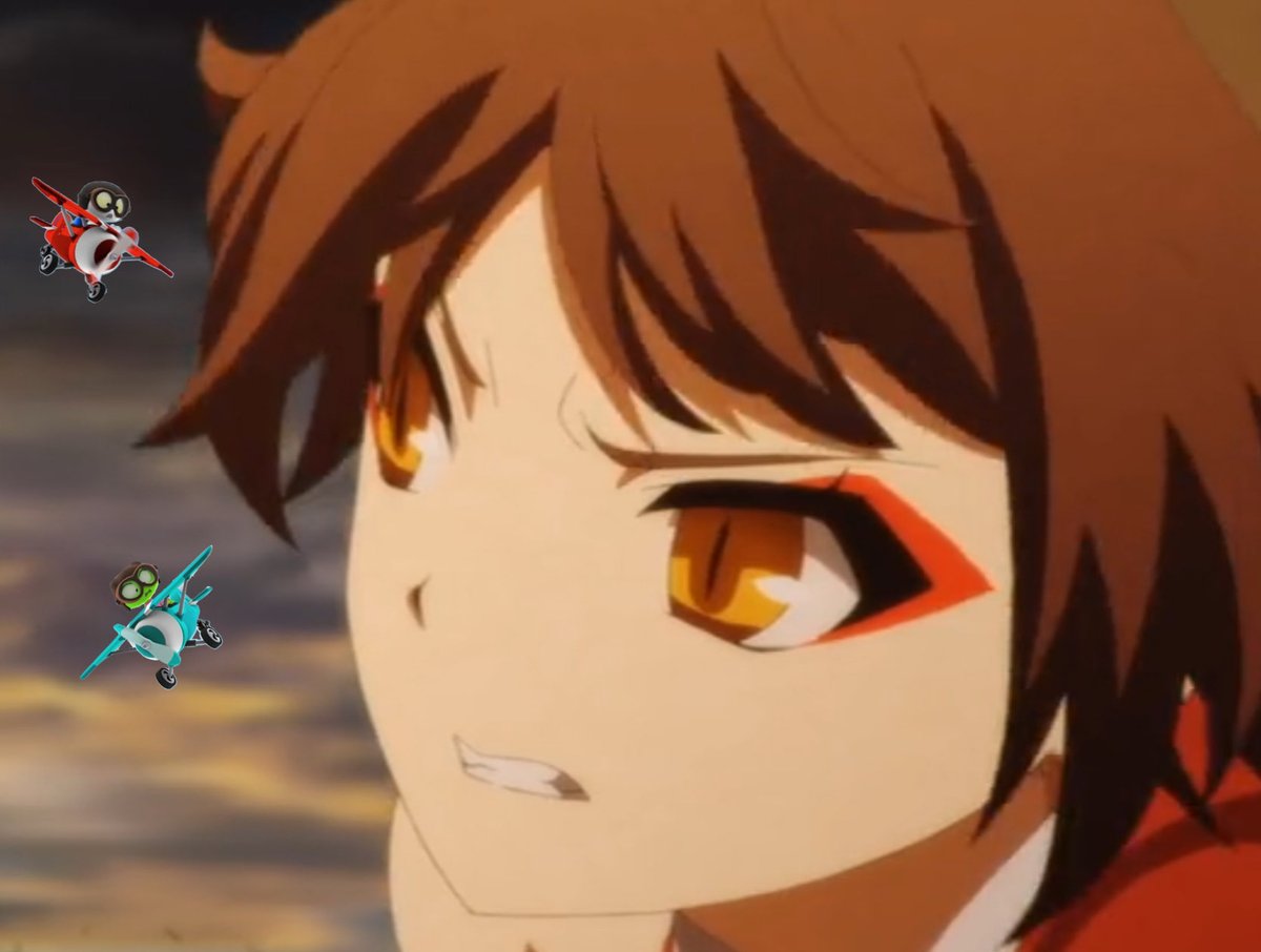 Bfbj0e's tweet image. What do you think of this Crossover? #ChaosDragonSekiryuuSeneki #RobTheRobot #Flying #Airplanes #Crossover