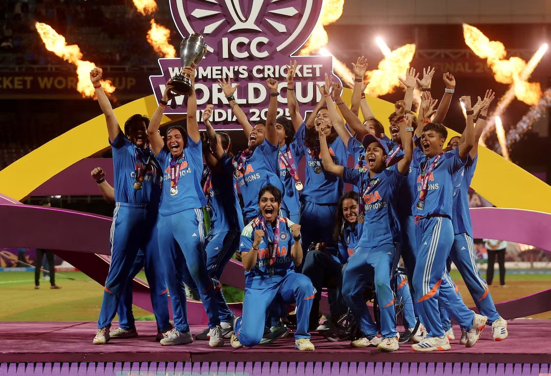 udaypatel009's tweet image. Indian women rise with fire in their hearts,
Turning every challenge into a mark of glory.
From dreams to victories, they lead with pride,
A salute to their spirit — unstoppable and mighty! 🇮🇳✨#ProudIndian #WomenPower #CricketChampions #SheLeadsIndia