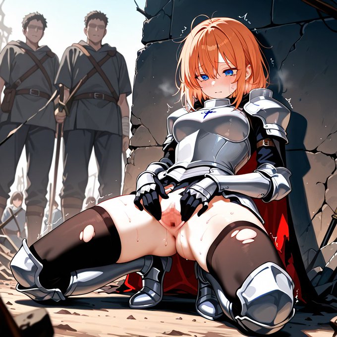 《敗北くぱぁ》

戦いにまけて
おマンコ差し出して
命乞いをする女騎士たち
ザコ兵たちのオナホ便所となる 