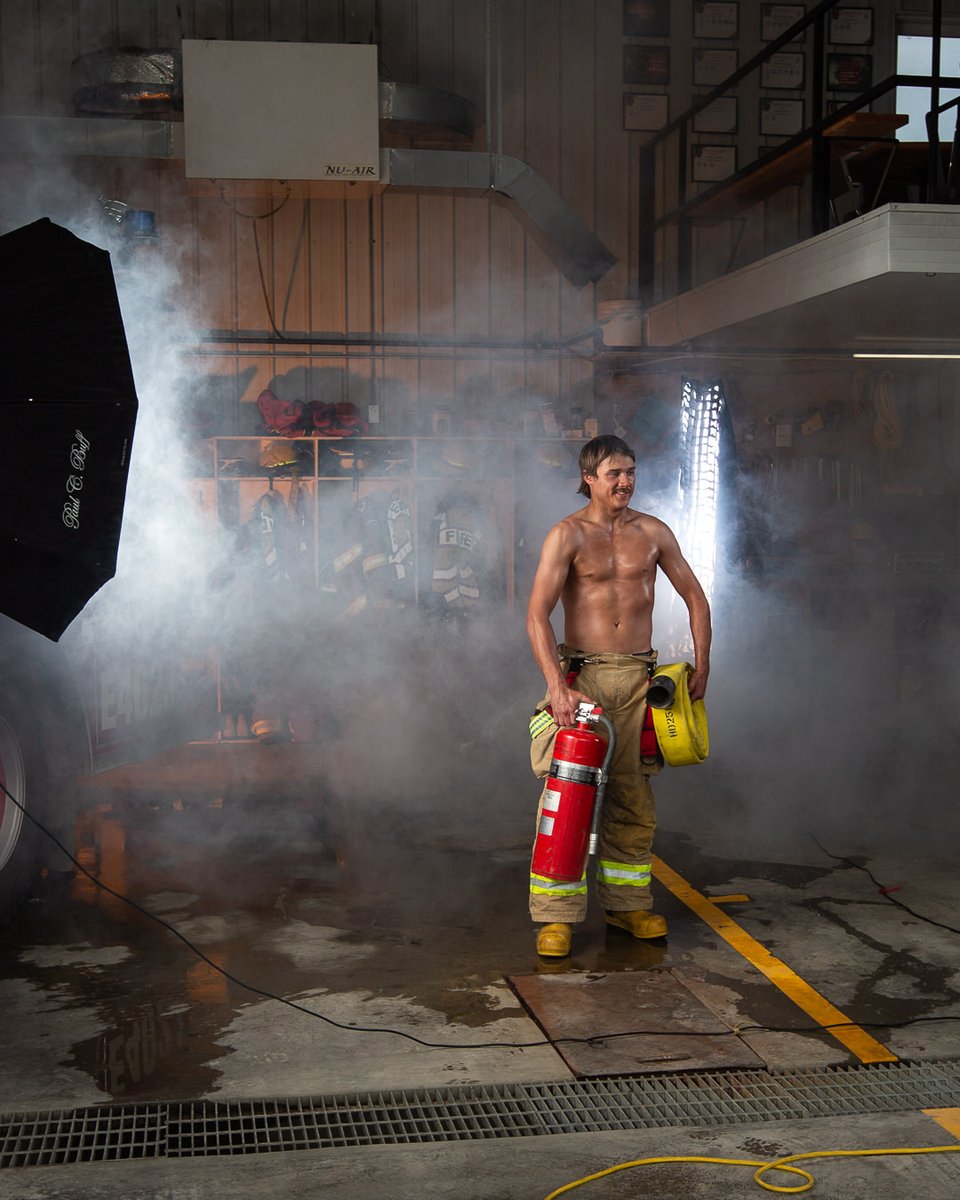 Fire Fighter Brody is ready to turn up the heat in this year’s calendar! With hose-wielding skills and a look that’s “rescue ready,” he’s proof that some blazes are worth starting. Don’t miss your chance to bring Brody’s firefighter charm home... #yqr #yxe #SK #Sask #fire