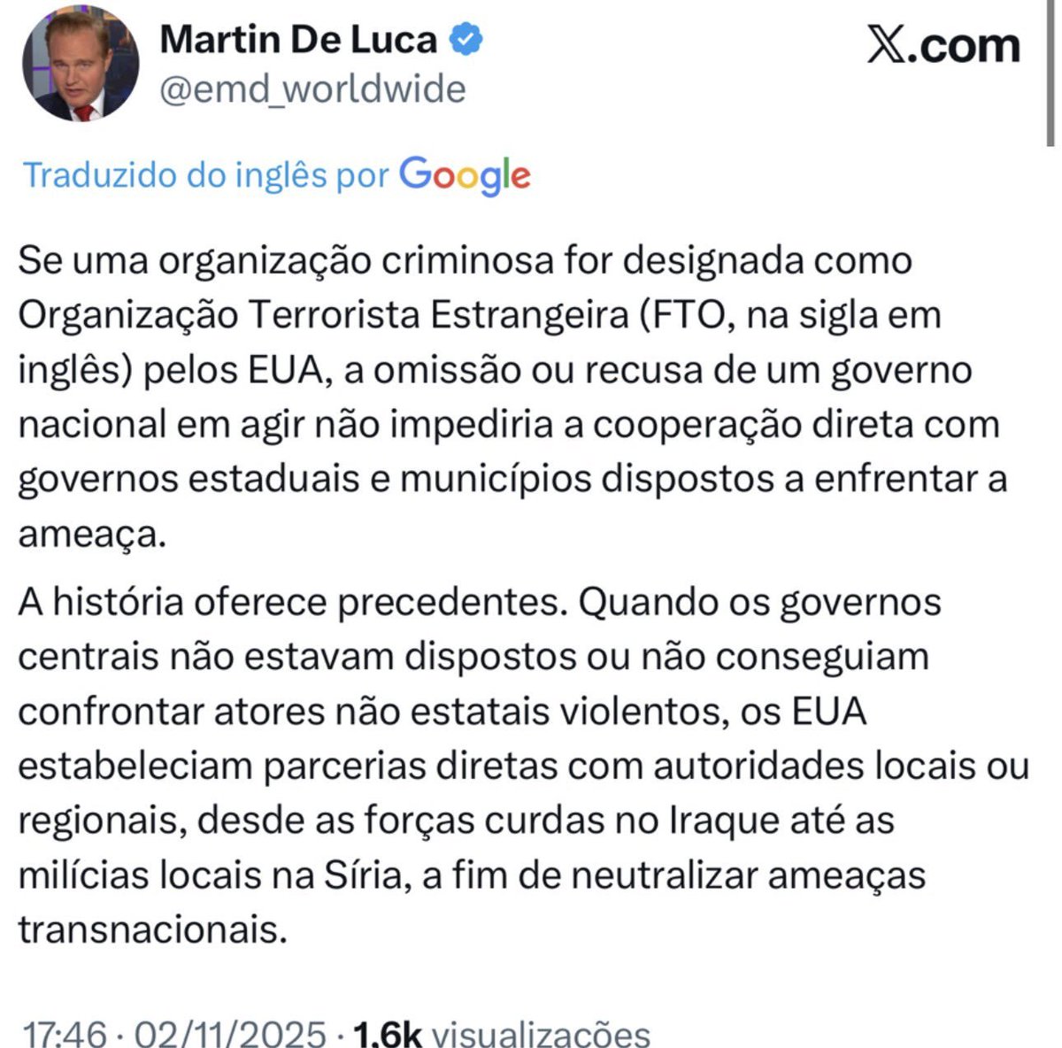 Entendedores, entenderão!

Com a palavra Martin De Luca (<a href="/emd_worldwide/">Martin De Luca</a> )