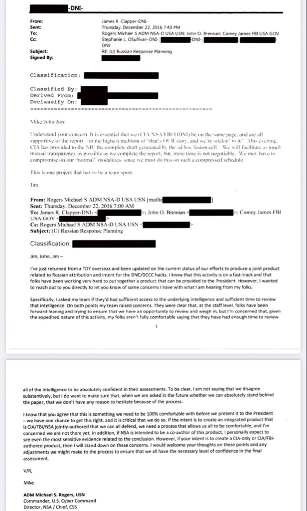 Here is the email they are all panicking about, the one John Brennan got really upset over. 

It proves Brennan, Clapper and Comey conspired to delegitimise President-elect Trump as part of the Hillary-Soros-Obama plan to tie Donald Trump to Russian intelligence. 

On December