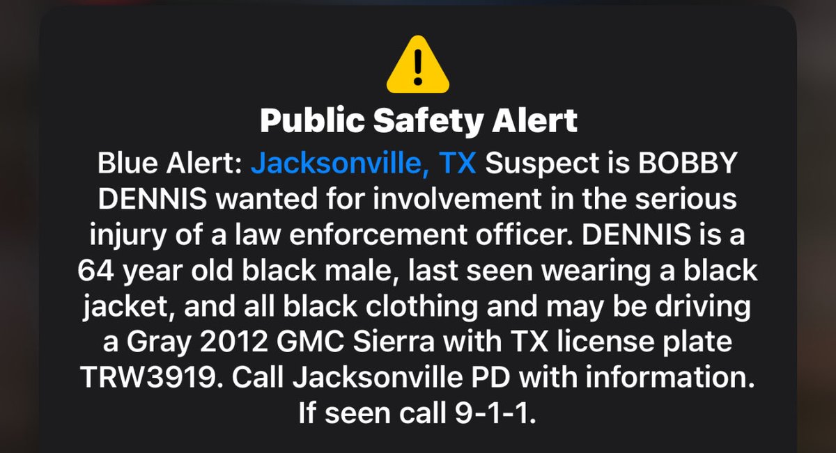 ETXprepare's tweet image. !!! BLUE Alert - Officer seriously injured in Texas. please share !!!
#BluealertTX