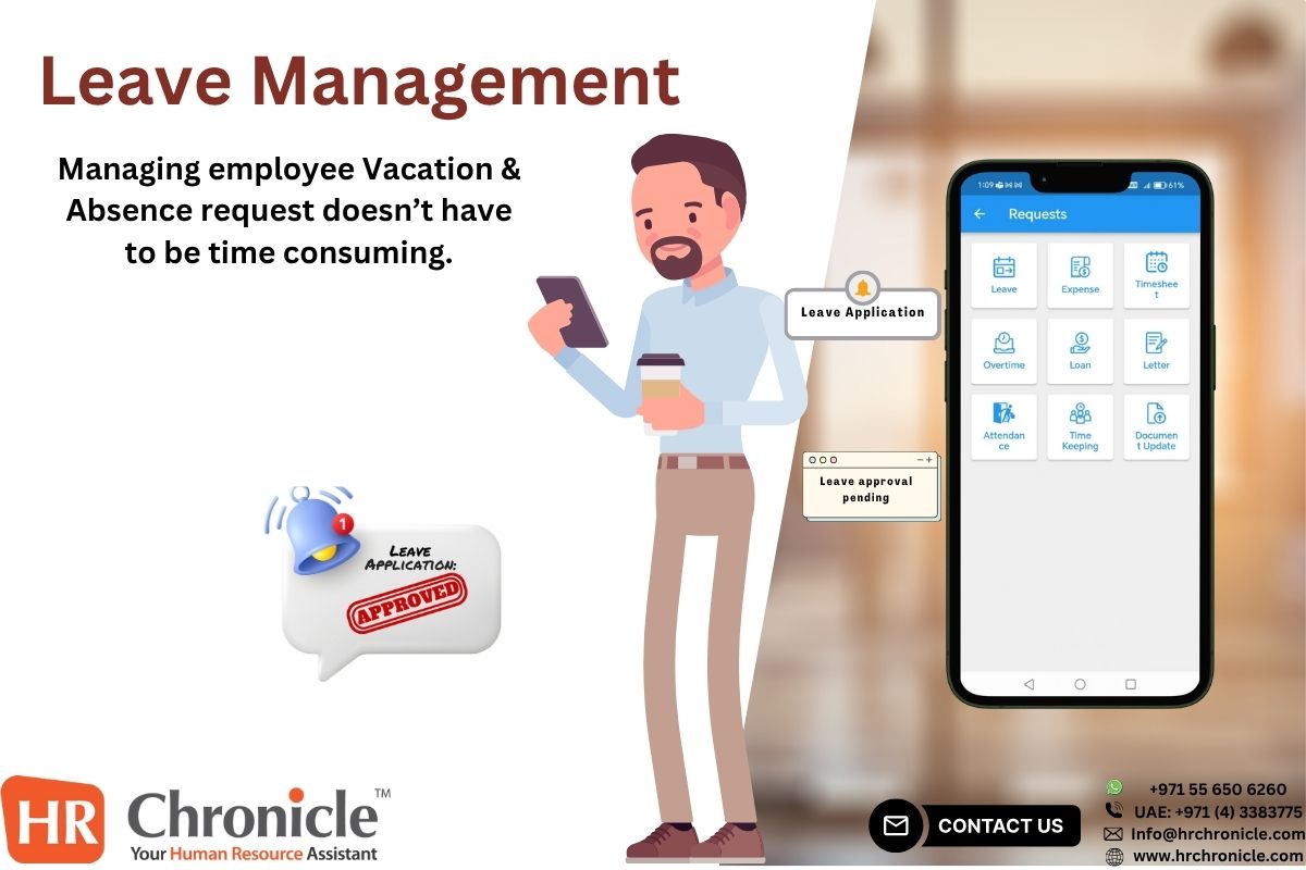 hrchronicle's tweet image. Vacation accrual miscalculations frustrating your team? 🌴 Our leave management module is why we&apos;re the best hr and payroll software. Automate accruals accurately. #LeaveManagement #EmployeeExperience