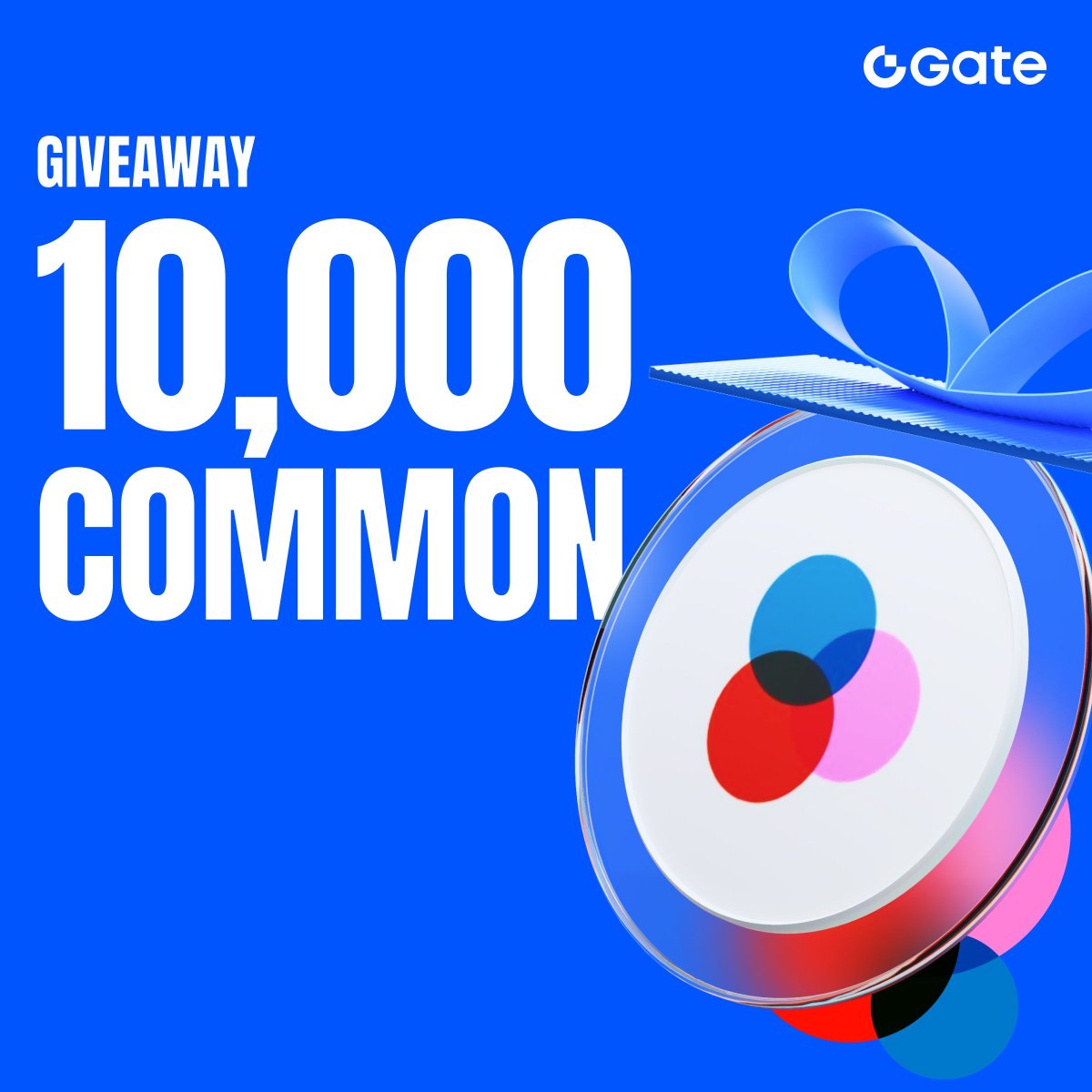 Gate's tweet image. Got your eyes on November rewards? The giveaway you’ve been waiting for is finally here!

10,000 $COMMON is up for grabs for 10 lucky winners:
🔹 Follow @Gate &amp;amp; @commondotxyz
🔹 Like, RT and tag 3 friends

Ends at 10:00 AM, Nov 7 UTC.