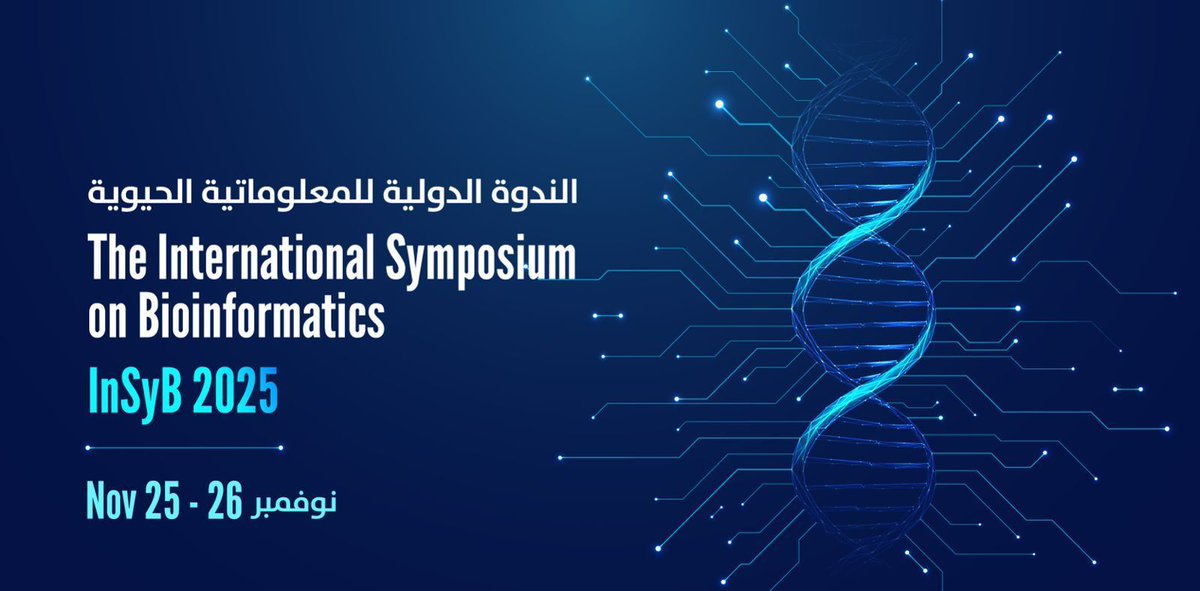 APBioNetorg's tweet image. 🎉 Call for Participation: InSyB 2025
📅 25–26 Nov 2025 | 📍 UDST, Doha, Qatar
💼 Free registration (onsite only)
Join top experts &amp;amp; researchers in bioinformatics and beyond!
🔗 udst.edu.qa/insyb2025

#InSyB2025 #Bioinformatics #UDST