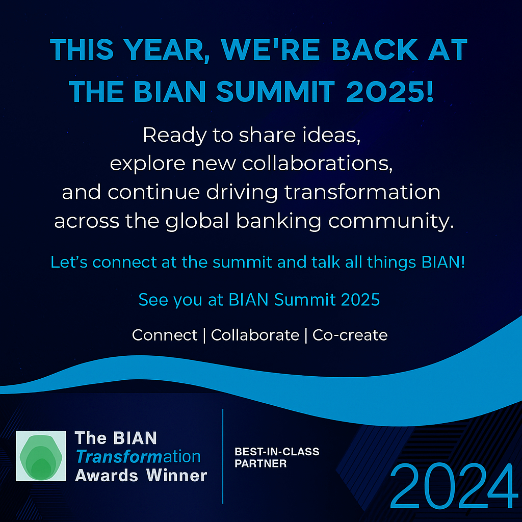 ccandcsolutions's tweet image. After being honored with the BIAN Partner Award 2024, CC&amp;amp;C Solutions is heading to the BIAN Summit 2025.
The summit brings global innovators, partners, and thought leaders under one roof.
#BIANSummit2025 #BankingInnovation #Collaboration #FinancialServices #CCandCSolutions