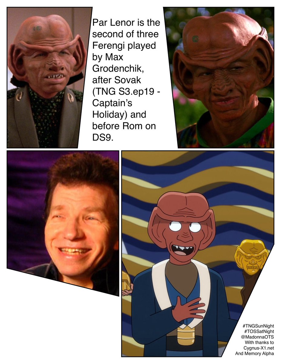 Notable guests, pt 1:
#TNGSunNight
#TOSSatNight
#StarTrekTNG
#StarTrek