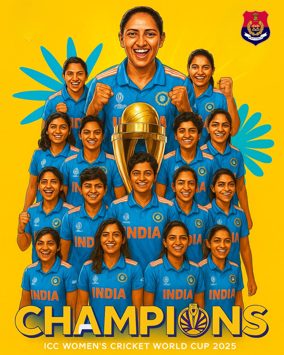 Your victory makes the entire country very proud 🇮🇳✨🏏

Heartiest congratulations to the Indian girls for their magnificent achievements 🏆💙👏

You have proven that with determination, teamwork, and true passion, any goal can be achieved 💪🔥🏅

You have shown the world that
