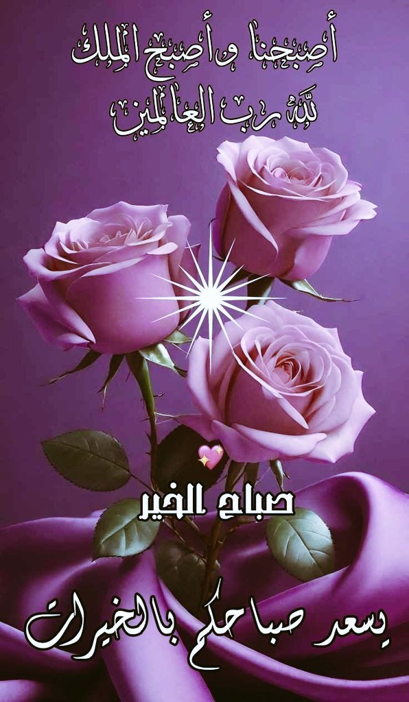 ،،،،،،،، 🎉صباح الورد🎉
"إذا لاحَ الصَّباحُ وفاضَ سحرًا ذكرتكمْ وفِي صـدرِي حنينِ
صباحُ الـودِّ محفوفًـا .. بوردٍ
يفوحُ بكـمْ علَـى مـرِّ السِّنينِ"
🪻صباحكم سعادة لا تفارقكم🪻
بألوان الورود أكتب لكم أجمل الأمانى الصباحية