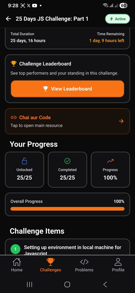 Aditya989746994's tweet image. Progress: 100% 🏆
✅Day 25 of the #MasterJiChallenge completed! 🔥
Topic:- Control flow in JavaScript. 
#JavaScript #LearnInPublic
#MasterJi 
@ChaiCodeHQ @Hiteshdotcom @nirudhuuu
