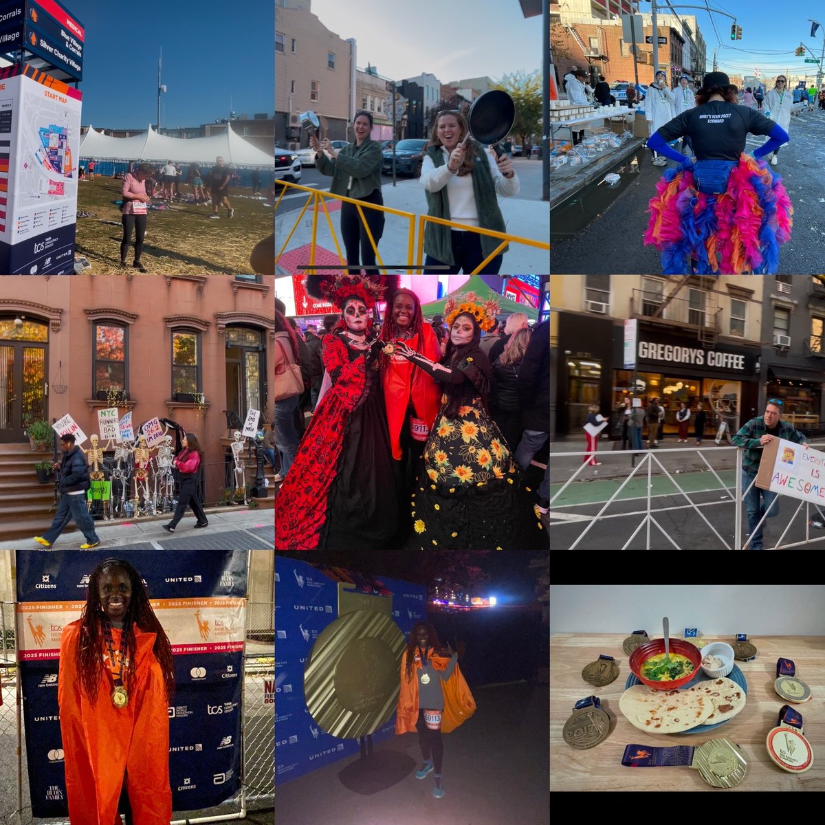 This is what happens when not listening to the subway conductor's announcements: We ended up taking the looong route home. 😉

Special thanks to my awesome neighbours, for surprising me with a delicious homemade celebratory dinner. 🙏🏾💝

<a href="/NYCMarathon/">TCS New York City Marathon</a> 🏅
<a href="/NYRR/">New York Road Runners</a>
#RunForLife 🏃🏽‍♀️