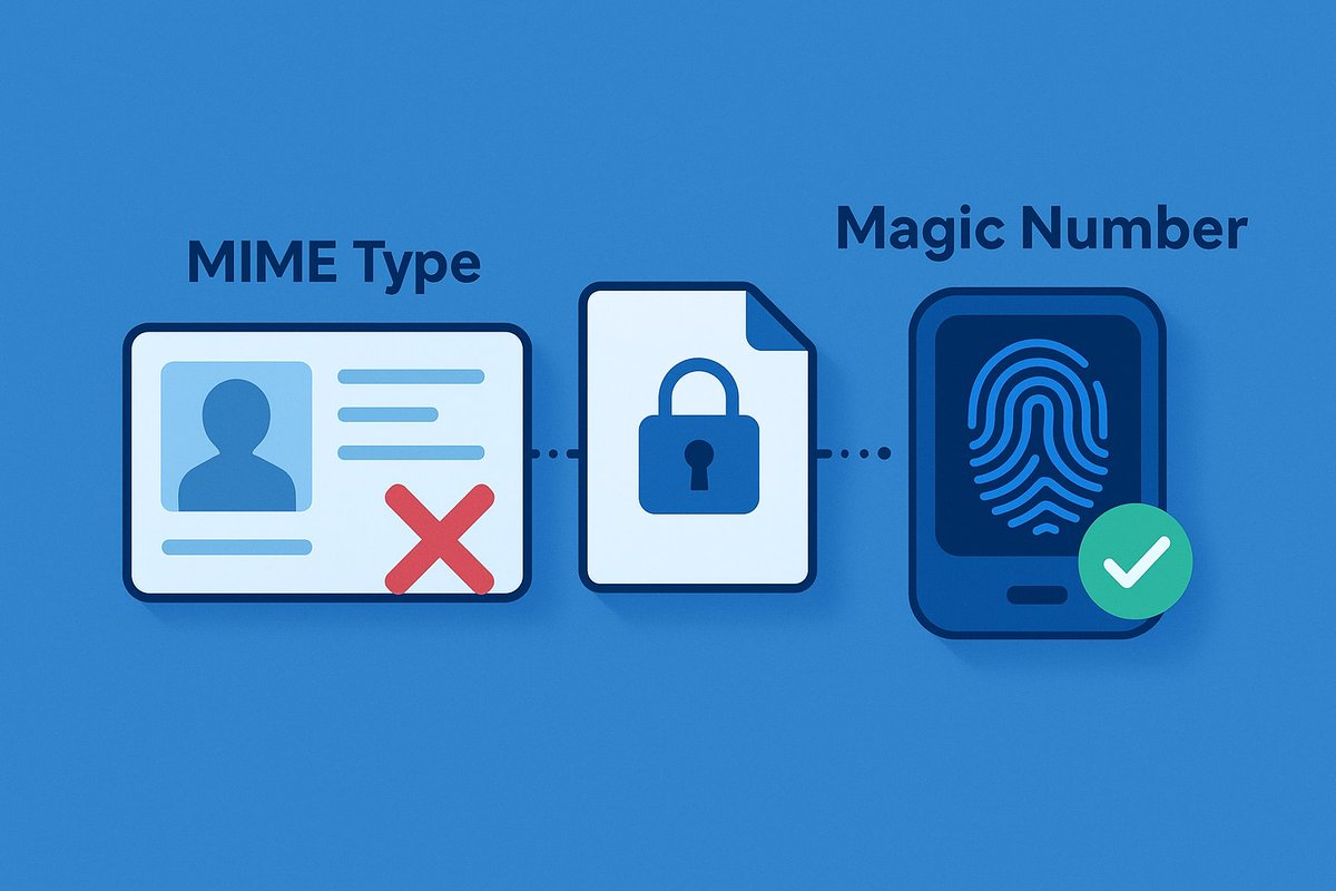 sumitsah_jr's tweet image. Magic number validation &amp;gt; MIME validation for security. One checks the file&apos;s actual signature, the other trusts a label that can be easily forged. Always use magic numbers! 

#CyberSecurity #webdeveloper