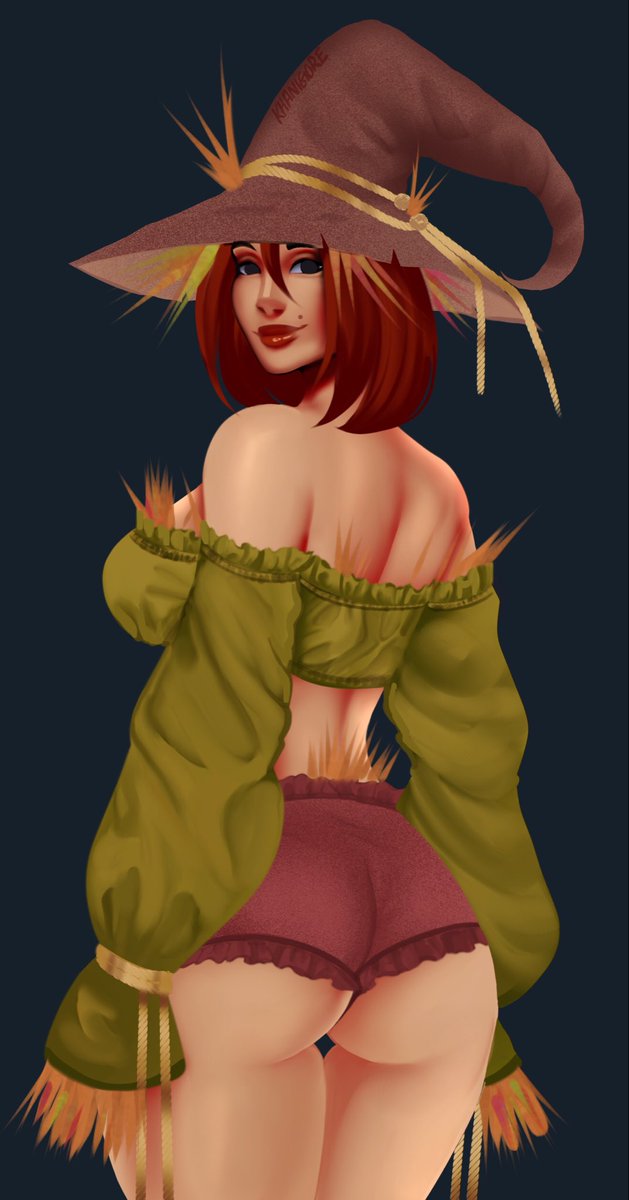 Scarecrow witch for the fall season