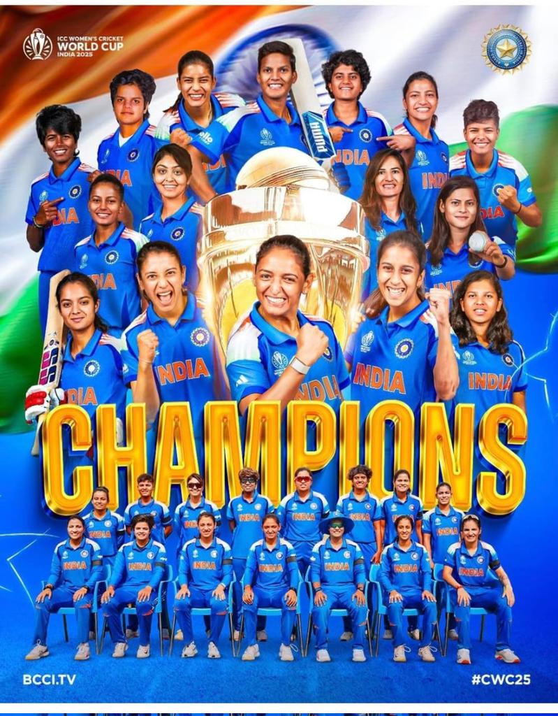 _aashishsingh_'s tweet image. Congratulations 🎉  team BHARAT 🇮🇳
#WorldCup2026 
#WomensWorldCup2025