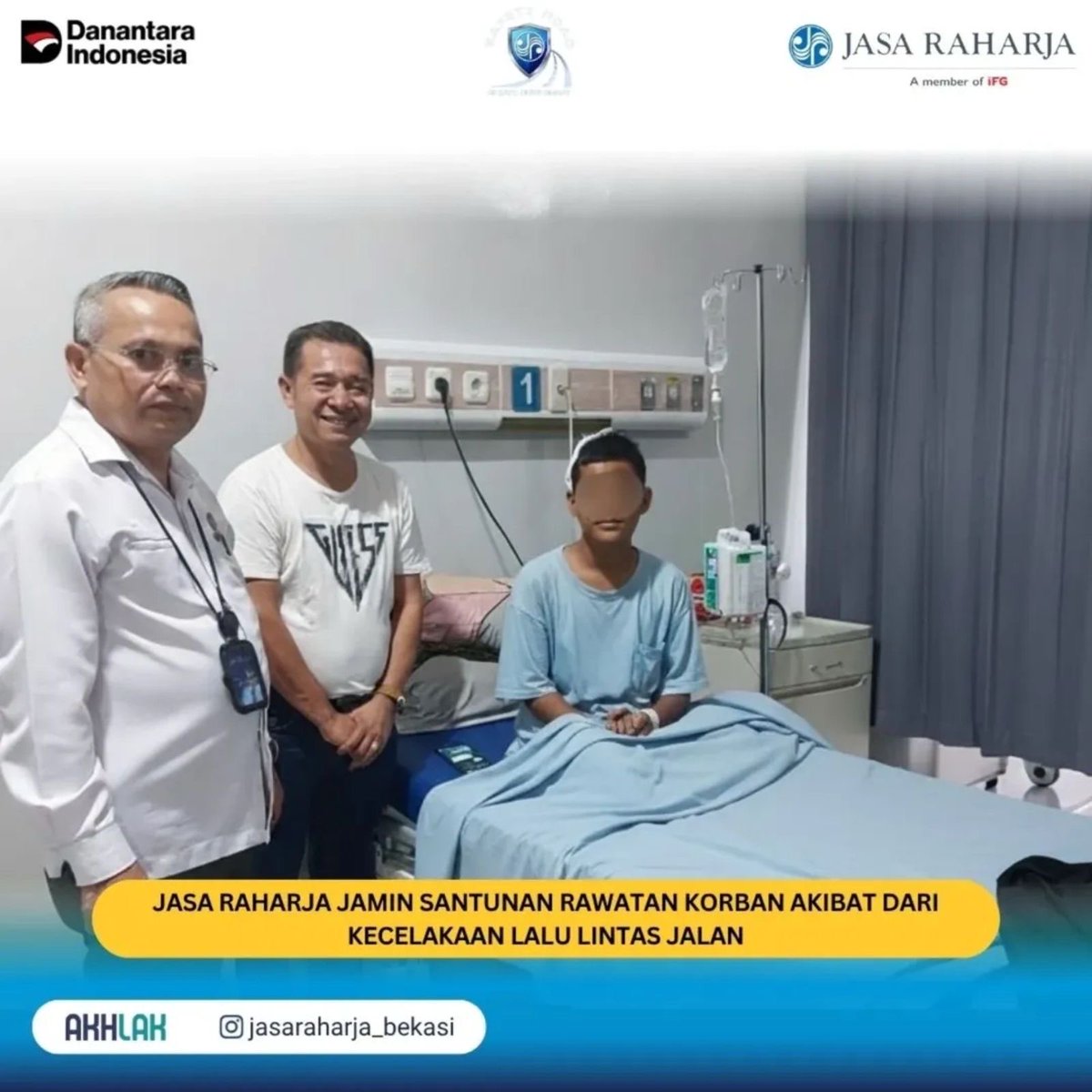 Threesandy's tweet image. Jasa Raharja Bekasi Pastikan Jaminan Santunan Perawatan Korban Kecelakaan Lalu Lintas di Rumah Sakit Ananda Babelan Bekasi