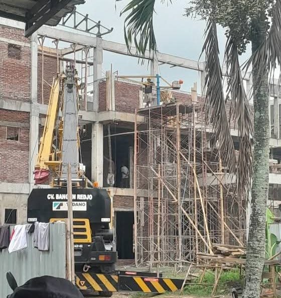 Sitoneizer's tweet image. Pembangunan gedung kantor Kecamatan Jatilawang Banyumas