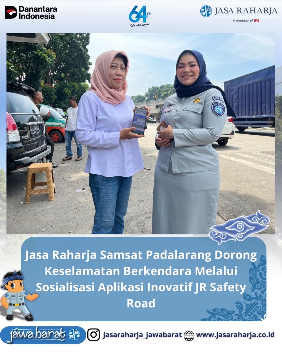 Threesandy's tweet image. Jasa Raharja Samsat Padalarang Dorong Keselamatan Berkendara Melalui Sosialisasi Aplikasi Inovatif JR Safety Road