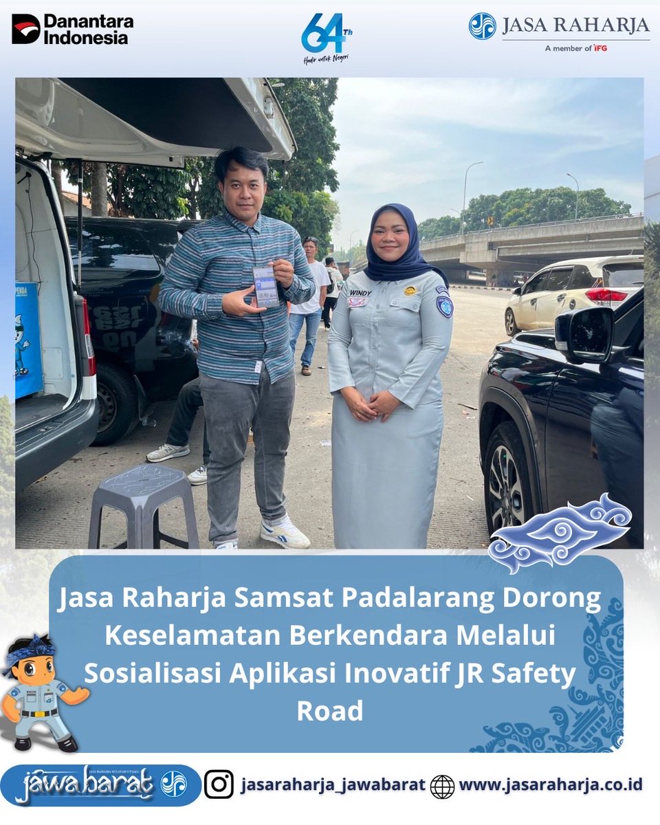 Threesandy's tweet image. Jasa Raharja Samsat Padalarang Dorong Keselamatan Berkendara Melalui Sosialisasi Aplikasi Inovatif JR Safety Road
