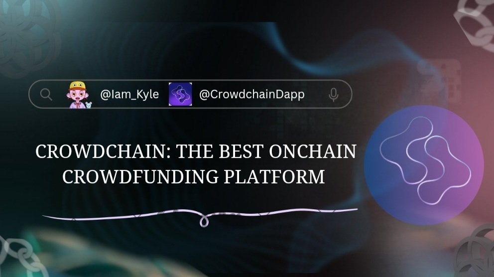 Iam_Kyle's tweet image. and navigate the complex financial and logistical landscape.

So many great ideas fail because trust fails first.

@crowdchainDapp verifies every campaign on-chain. No more guesswork. Just transparent, traceable funding.

➡️ Back with confidence on Crowdchain.