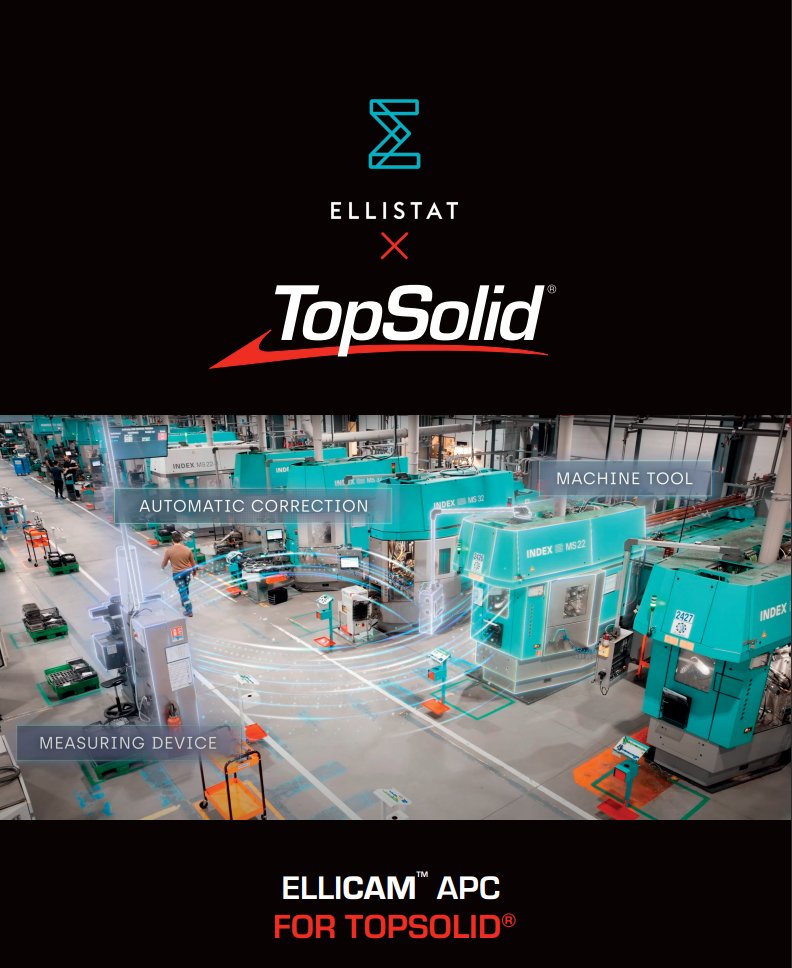 🔧 TOPSOLID x Ellistat: setup automation becomes reality!
The ELLICAM™ plugin creates a continuous CAM–APC–CNC loop : data, correction, machining, everything stays synchronized.
🎯 Automatic setup, first part right.
📥 hubs.la/Q03Qwl740
#Industry40 #CNC #TopSolid