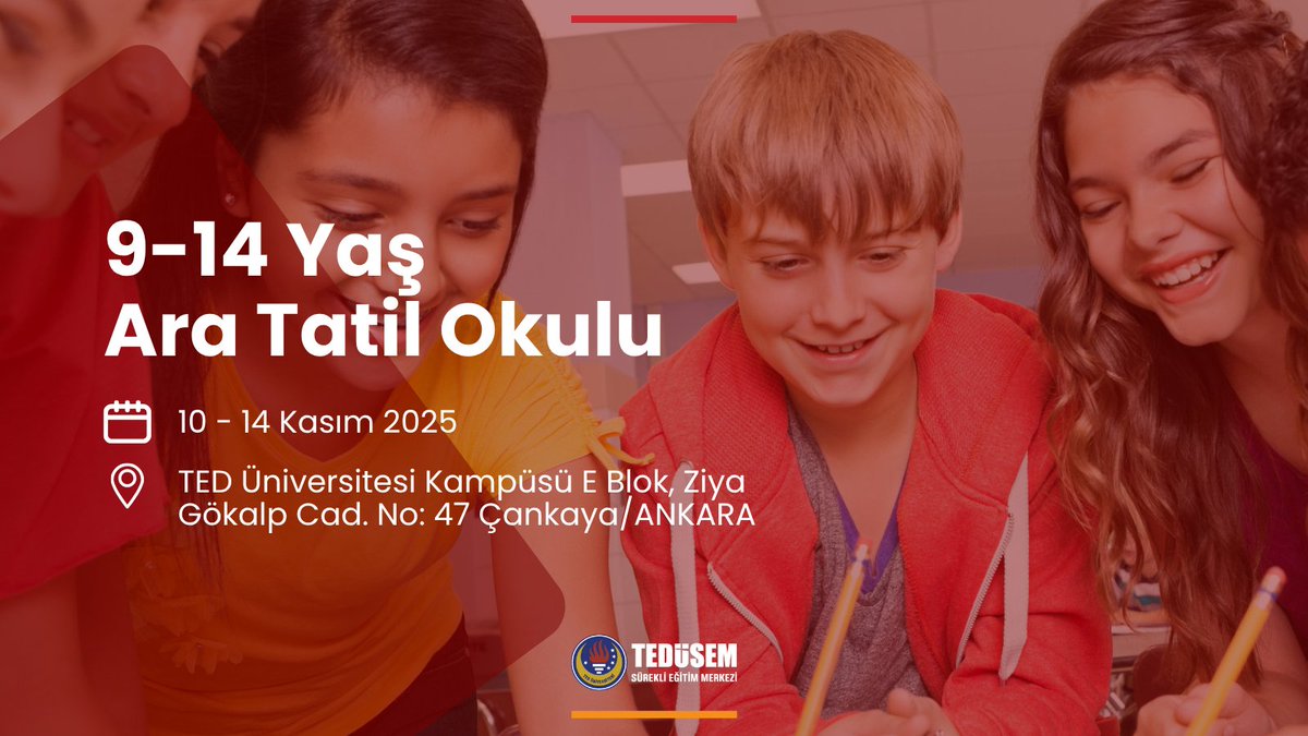 Ara tatil dönemi okullarımızın kayıtları başladı. Farklı yaş gruplarındaki öğrencilerimize özel hazırlanan programlara gecikmeden kaydınızı yapın! 

Kayıt ve ayrıntılı bilgi için:
sem.tedu.edu.tr
0 (538) 035 88 71