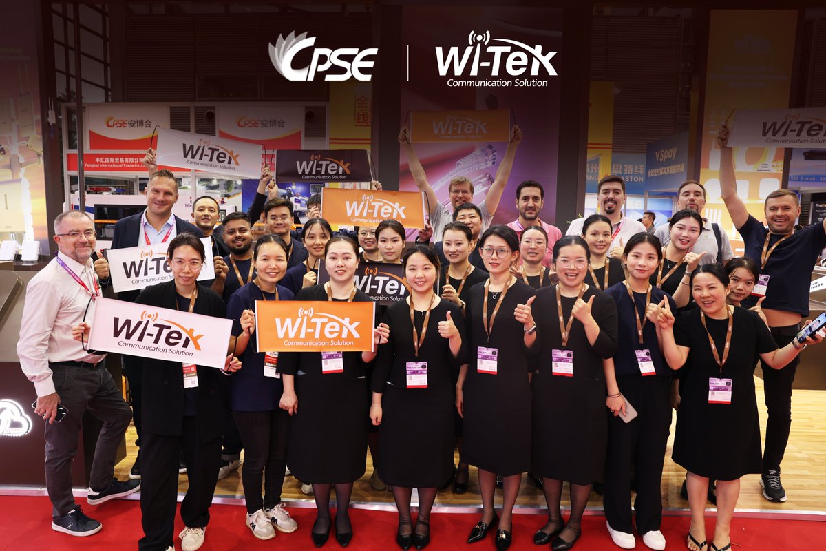 Wi_Tek's tweet image. ⚡Innovation, Connection, and Growth, That’s How Wi-Tek Closed CPSE 2025!

Connect with us on WhatsApp: wa.me/8613530269108
Write to us for more queries: sales@wireless-tek.com

#CPSE2025 #WiTek #NetworkingSolutions#SmartConnectivity #PoESwitch #WirelessNetworking #Innovation