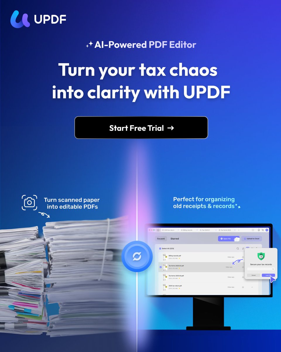 updfeditor's tweet image. From Tax Chaos to Clarity — UPDF Has Your Back!
3 Comprehensive guides ease that headache: 
1⃣How to create bank statement updf.com/create-pdf/how…
2⃣How to unlock bank statement updf.com/protect-pdf/ho…
3⃣How to redact bank Statement updf.com/knowledge/reda…
