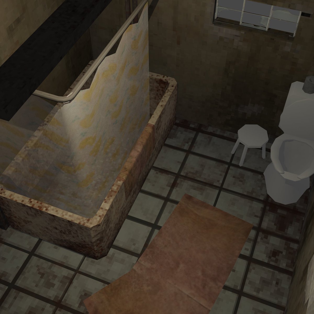 MsGhostPrincess's tweet image. Renders of a 1 to 1 model im making from #pigface good game! still not done just yet i wanna edit the textures a little and still have some textures to finish and a whole exterior to model!