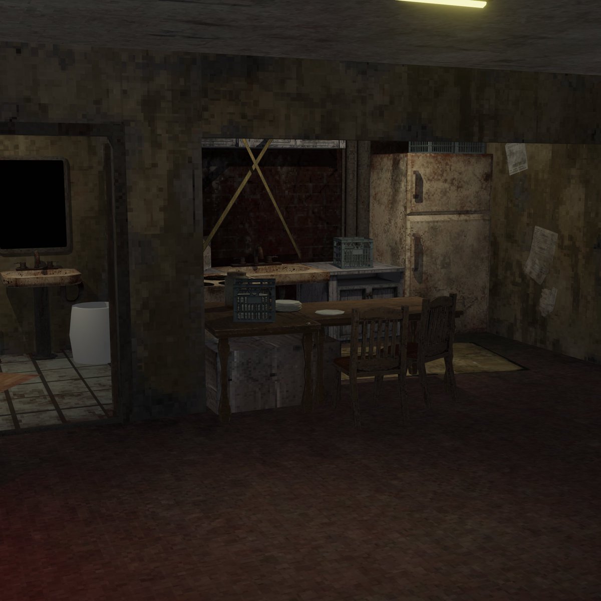 MsGhostPrincess's tweet image. Renders of a 1 to 1 model im making from #pigface good game! still not done just yet i wanna edit the textures a little and still have some textures to finish and a whole exterior to model!