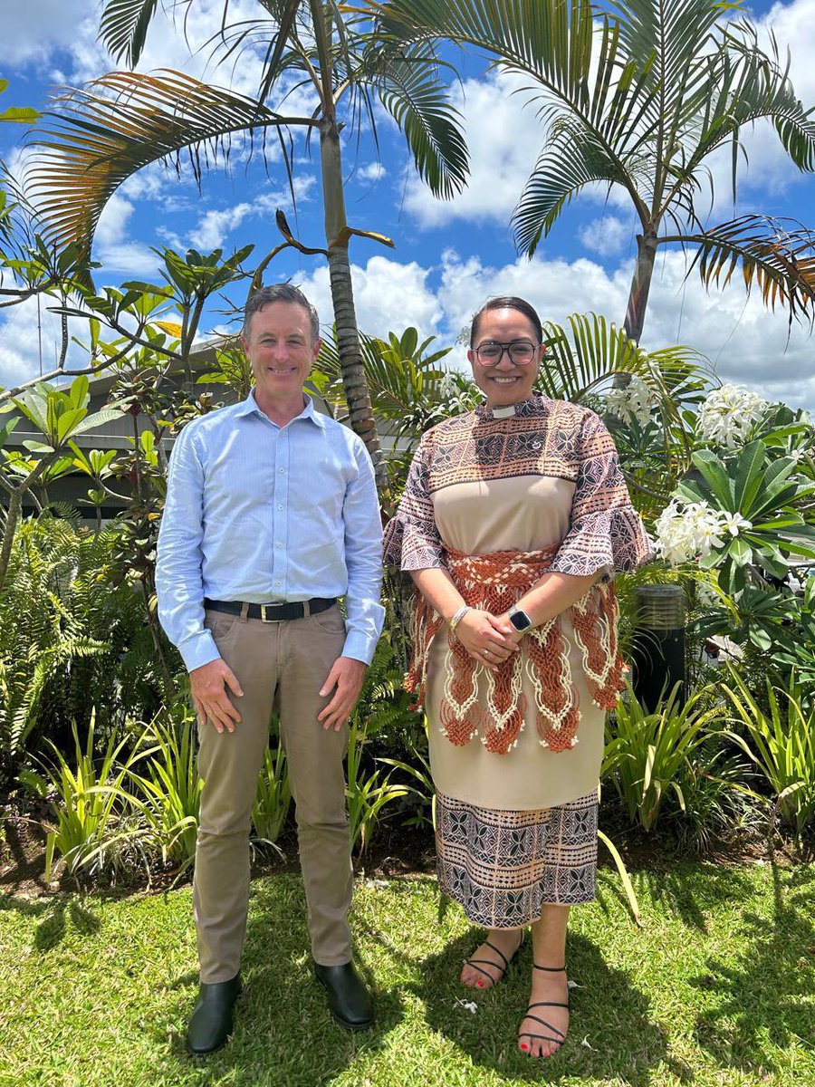 A pleasure to meet with Rev. Charissa Suli, Head of <a href="/UnitingChurchAu/">Uniting Church in Australia</a>, Pastor Colin Caleb Head of Presbyterian Church of 🇻🇺 &amp; their colleagues. 

Grateful for their inspiring efforts in combatting gender-based violence &amp; their vital contributions to humanitarian work in 🇻🇺.
