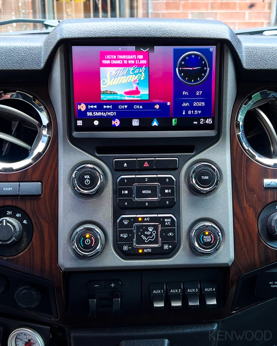 Take a look at this F-350 equipped with our all-new DAX800XR 8” Digital Multimedia Receiver from the Direct Replacement series. 👌 Outstanding installation by @soundmaster_llc!

#KenwoodUSA
#LiveConnectedDriveConnected