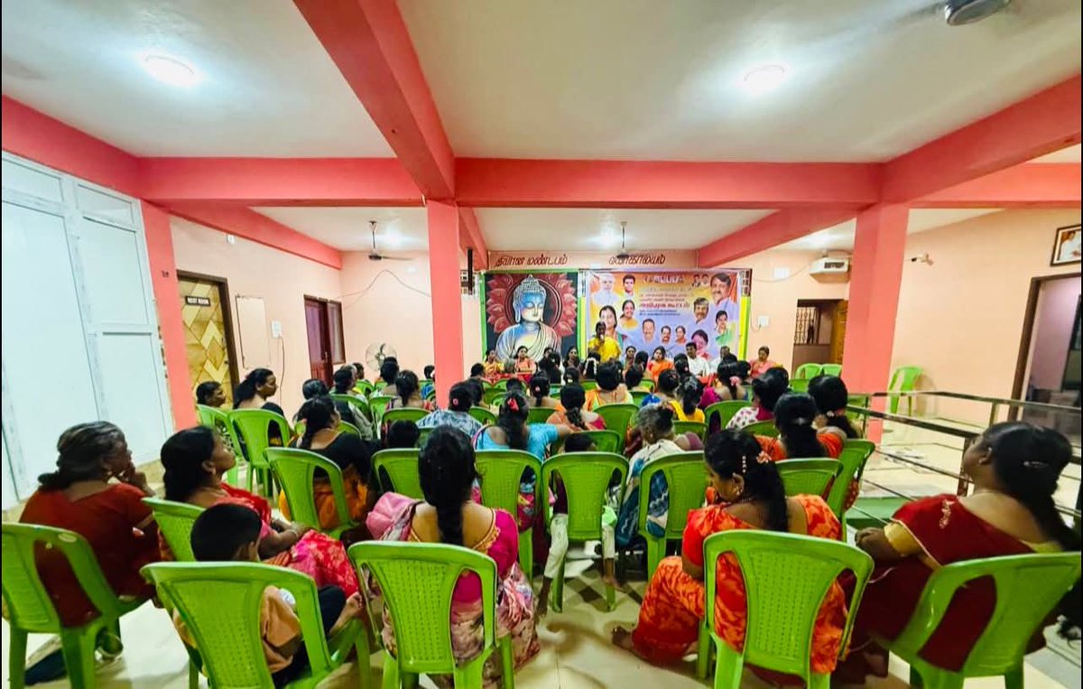 SangeethaMathi2's tweet image. பாஜக மகளிர் அணி சென்னை பெருங்கோட்ட மாவட்ட, மண்டல் நிர்வாகிகள் அறிமுக கூட்டம்.

வடசென்னை மேற்கு மாவட்டம்.
தலைமை திருமதி கஸ்தூரி அவர்கள்
மாவட்ட தலைவர் மகளிர் அணி

சிறப்பு அழைப்பாளர் 
திருமதி கவிதா ஸ்ரீ காந்த் அவர்கள் மாநில தலைவர். மகளிர் அணி.

நன்றி
31.10.2025.