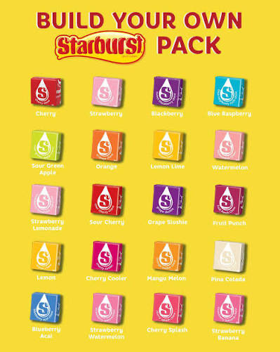 bl4ckberryj4m's tweet image. which starbursts are you and your f/o