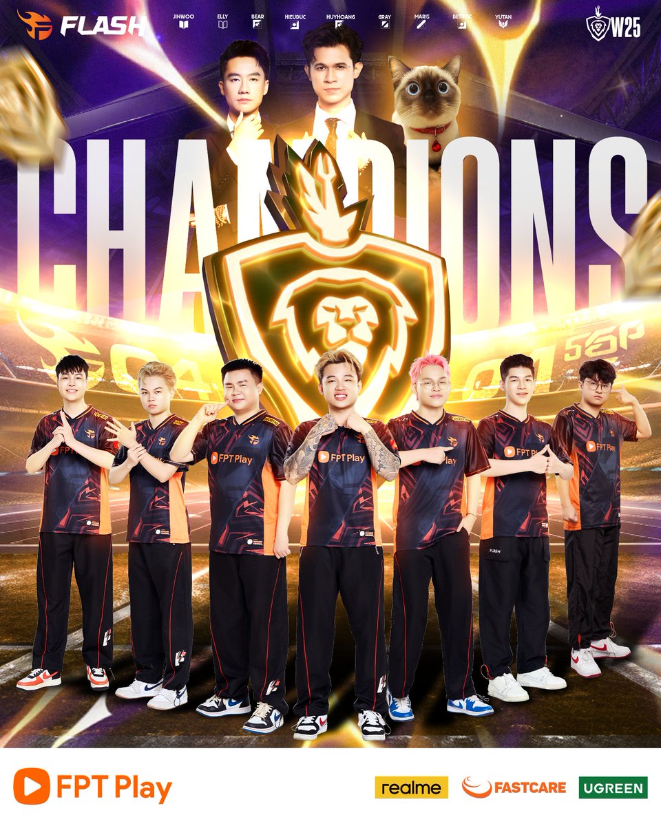 Flazersalliance's tweet image. The Champion of the Arena of Glory Winter 2025: FPT X FLASH!
#TeamFlash #Flazers #Alliance #AdminM