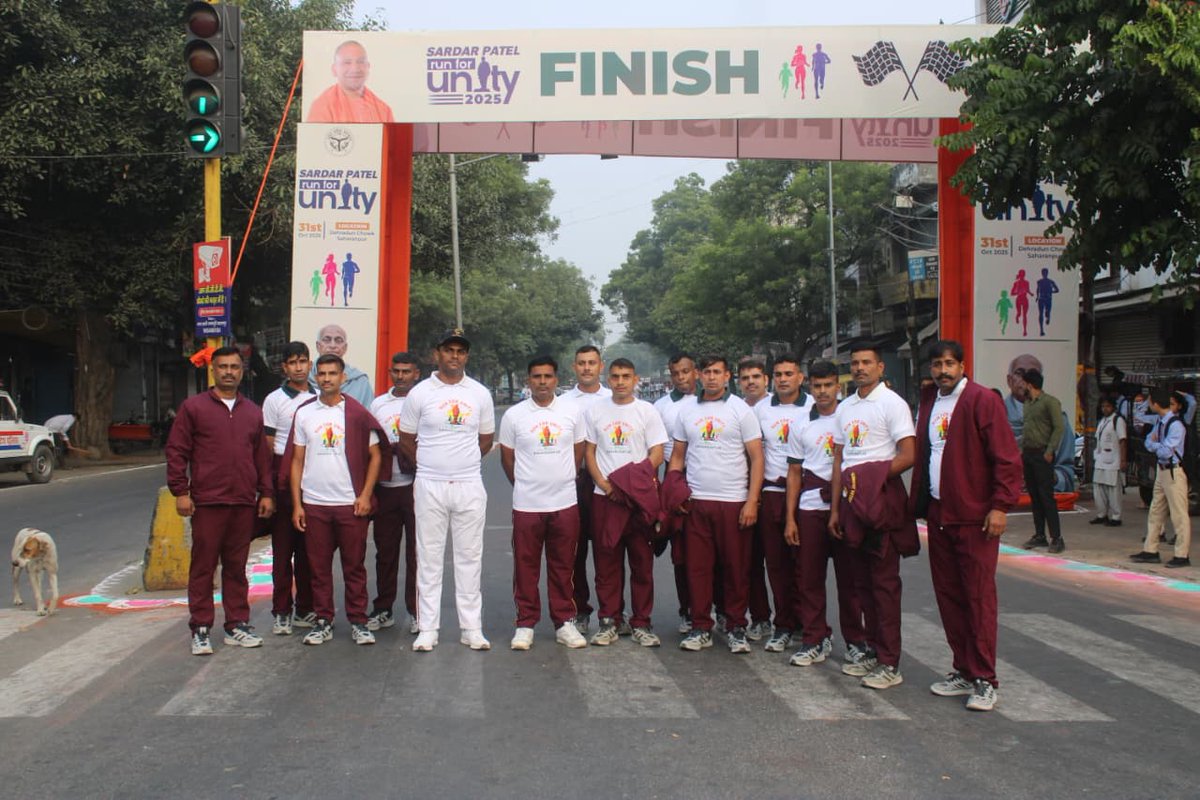 ProDefLko's tweet image. On 31 Oct 2025, RTS &amp;amp; D, Saharanpur proudly observed #RashtriyaEktaDiwas150 with Run For Unity on 150th birthday anniversary of Sardar Patel.

Run for unity isn’t just a race- it’s a rhythm of patriotism that binds hearts together.