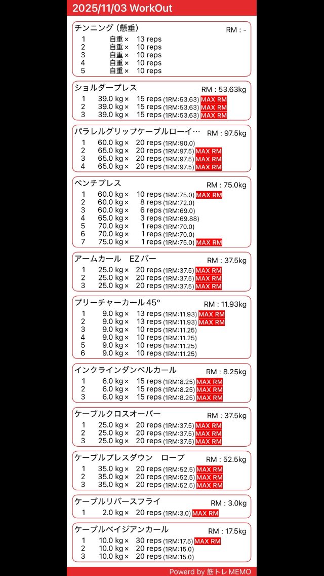 manbobongo's tweet image. おつトレ様です🫡✨
ジム頻度減ってますがバイクで下半身鍛えてます🚲
上半身のみトレ👍✨
パフォーマンス落ちてますがしょーがないよね🤣🤣🤣
色々頑張れ俺👊✨
#トライアスロンに向けて準備
#スイムもそろそろ今度始めようっと