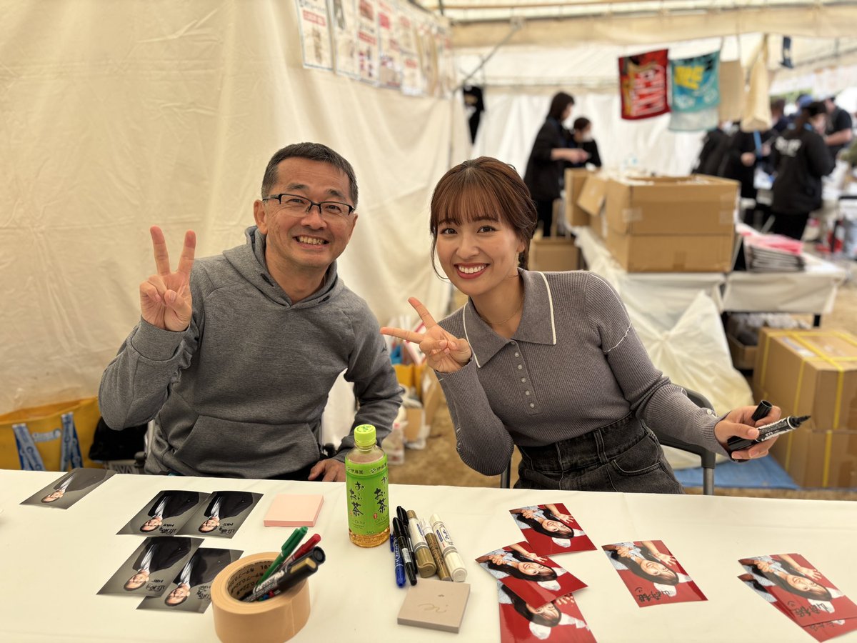 ⋰ MBSアナウンサーカレンダー2026 サイン会ブース ⋱ 古川アナ&武川