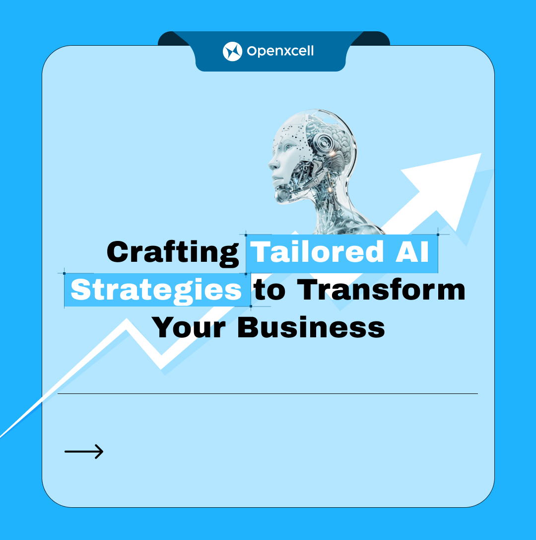 openxcell's tweet image. Is your business ready for the AI revolution? Tailored AI strategies are the key to unlocking automation, data-driven insights, and driving growth. At Openxcell, we specialize in crafting custom AI strategies that align with your unique business goals. Let’s build your AI…