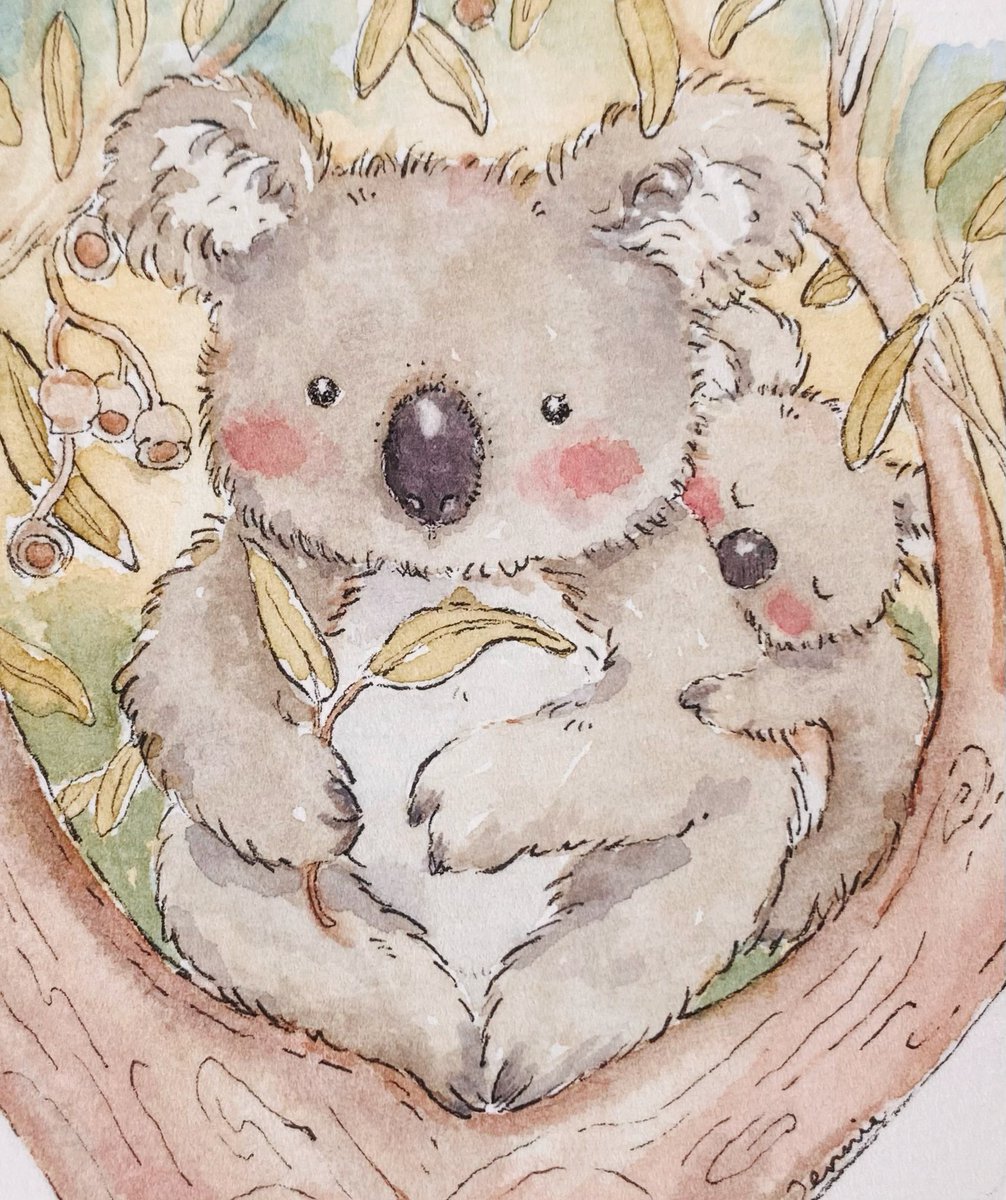 JenDigitalArt's tweet photo. Happy November. 🥰🐨 https://t.co/X1uQexqvAm