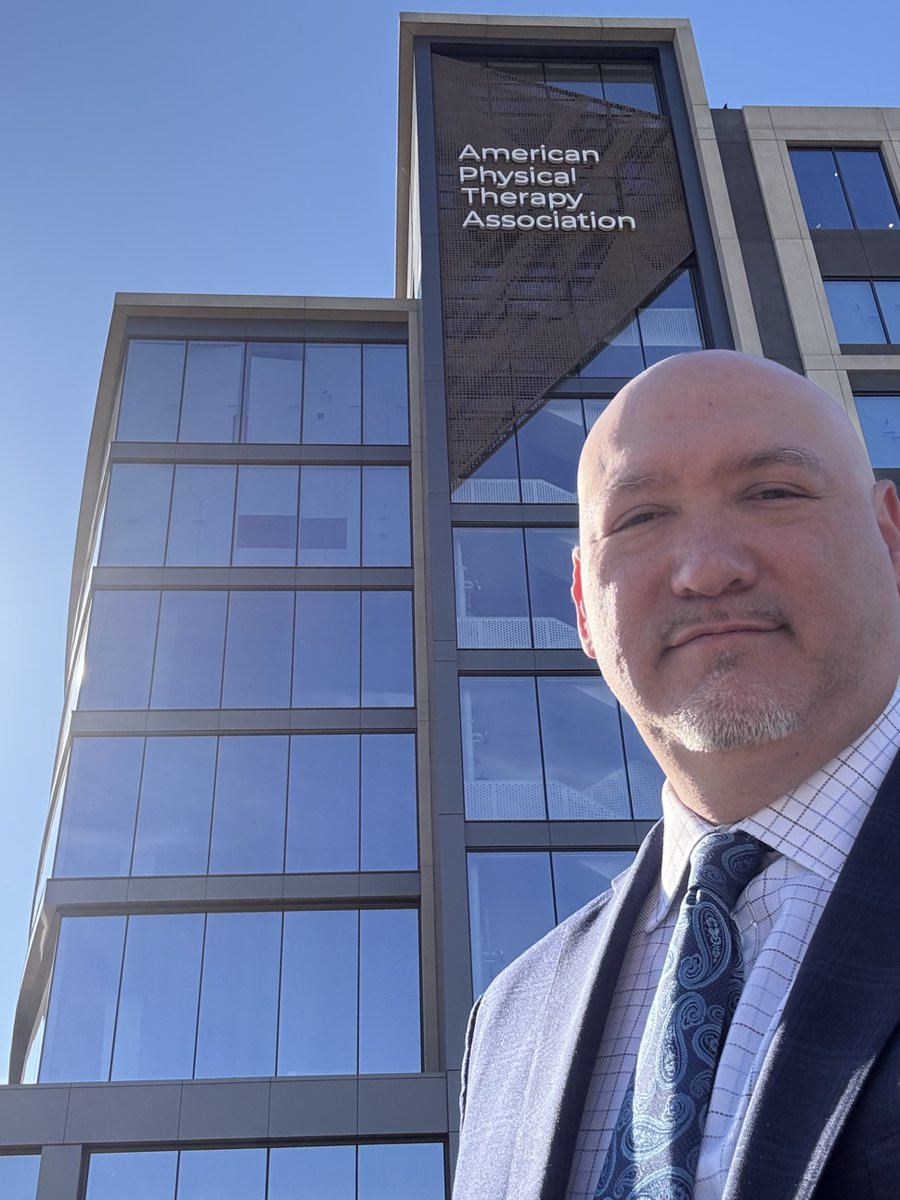 RoyFilmDPT's tweet photo. For those APTA members who haven't toured *your* headquarters yet, it's a beautiful building with many beautiful spaces! It was a brilliant financial move to build in such a fast-growing area. And what a perfect day to enjoy it! #APTAMD @APTA_official @APTAofMaryland @aptamdSSIG https://t.co/QjEFdlj1sF